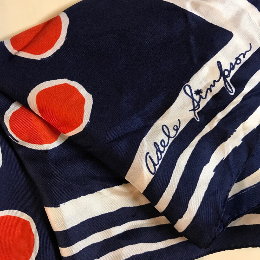 Vintage 1960's Adele Simpson Scarf